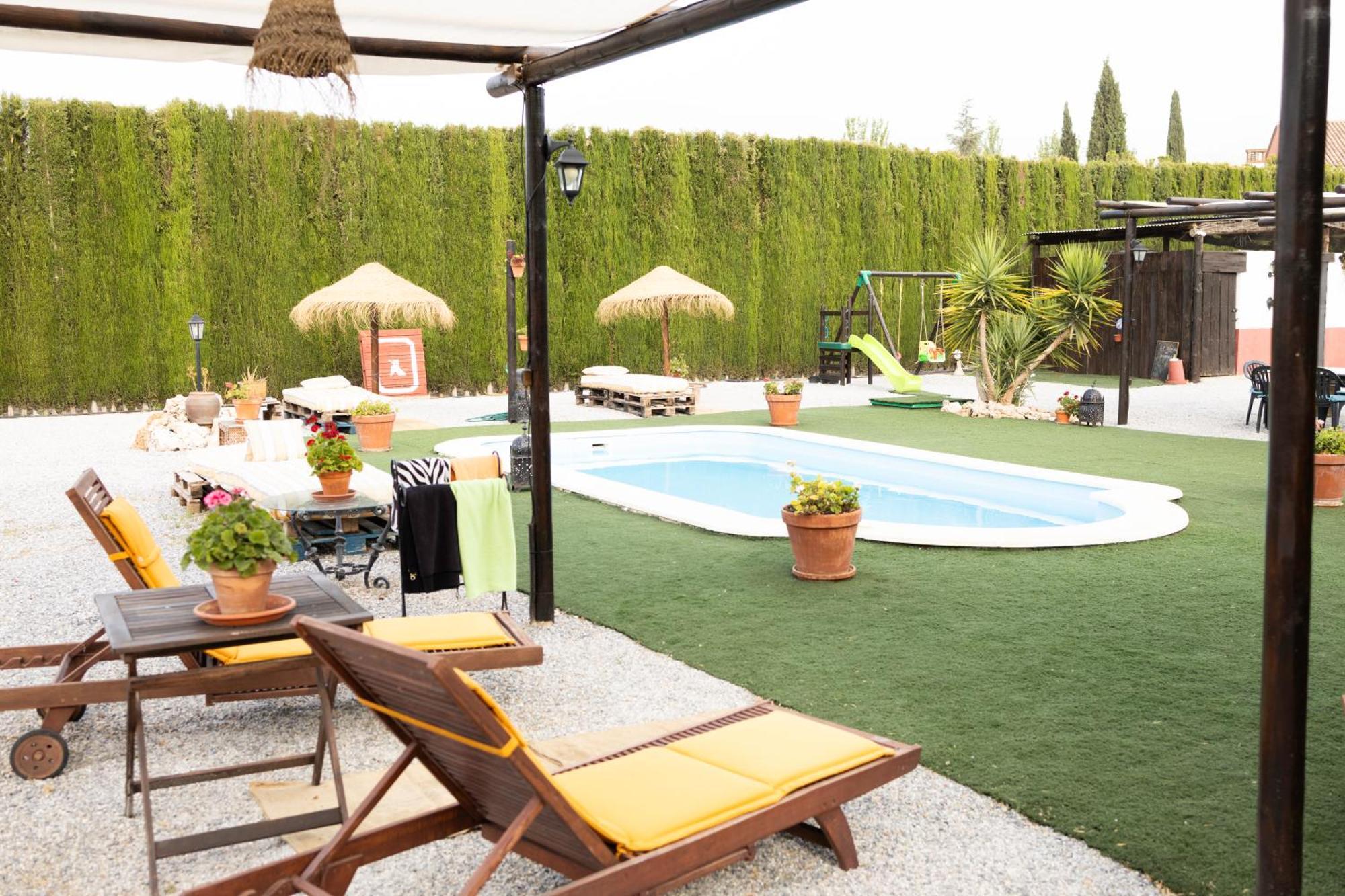 La Cuadra, Finca A Los Pies De Sierra Nevada, A 10 Minutos Del Centro, Piscina, Jardin, Barbacoa La Zubia  Exteriör bild